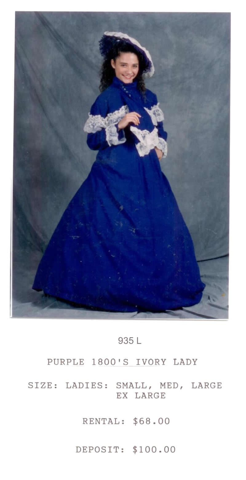 1800's PURPLE IVORY LADY